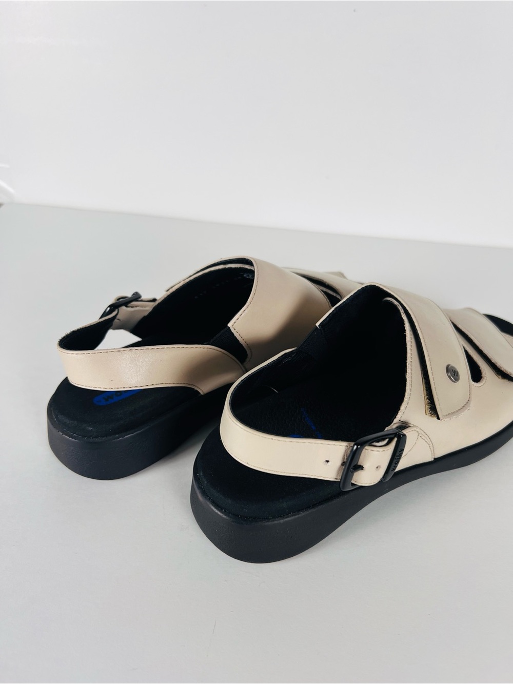 Wolky Nimes Leather Slingback Sandal in Linen Size 8 - Picture 6 of 15